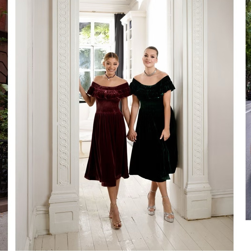 Hill House Akilah Nap Dress in Burgundy Velvet - Picture 2 of 16